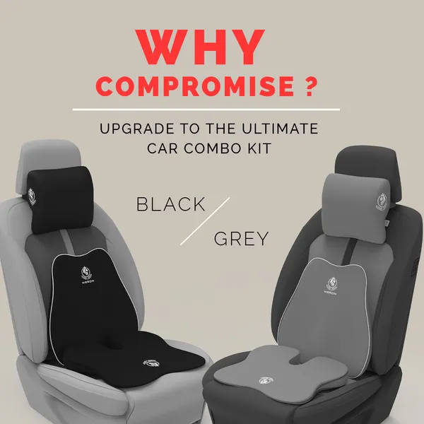 MRRON_Memory_Foam_Car_Seat_Cushion_Combo_–_Backrest,_Seat_Cushion_&_Neckrest_for_Tailbone,_Sciatica_&_Back_Pain_Relief_–_Orthopedic_Support_for_Driving,_Office_Chair.