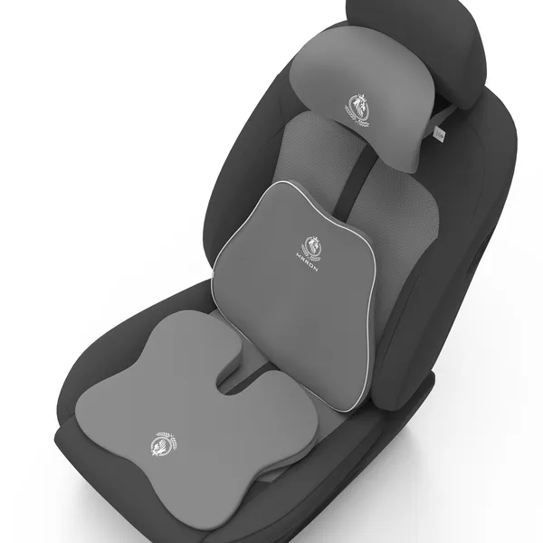 MRRON_Memory_Foam_Car_Seat_Cushion_Combo_–_Backrest,_Seat_Cushion_&_Neckrest_for_Tailbone,_Sciatica_&_Back_Pain_Relief_–_Orthopedic_Support_for_Driving,_Office_Chair.