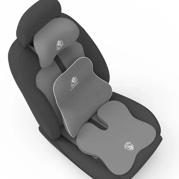 MRRON_Memory_Foam_Car_Seat_Cushion_Combo_–_Backrest,_Seat_Cushion_&_Neckrest_for_Tailbone,_Sciatica_&_Back_Pain_Relief_–_Orthopedic_Support_for_Driving,_Office_Chair.