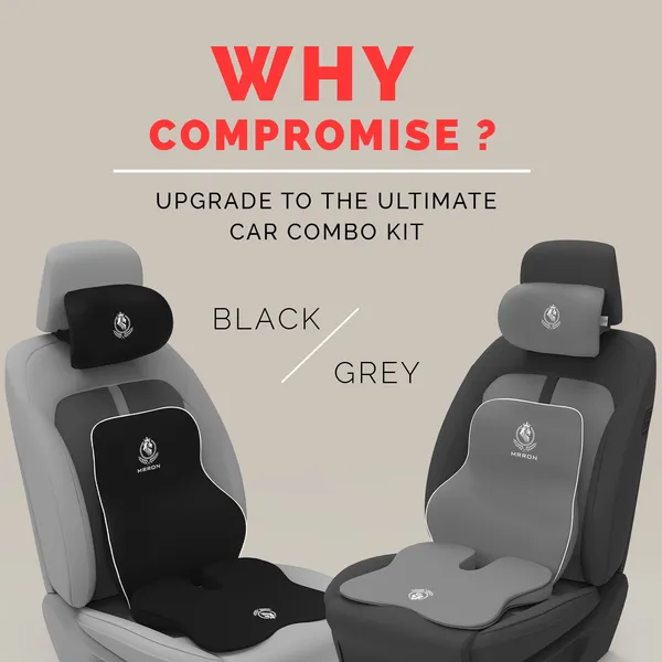 MRRON_Memory_Foam_Car_Seat_Cushion_Combo_–_Backrest,_Seat_Cushion_&_Neckrest_for_Tailbone,_Sciatica_&_Back_Pain_Relief_–_Orthopedic_Support_for_Driving,_Office_Chair.