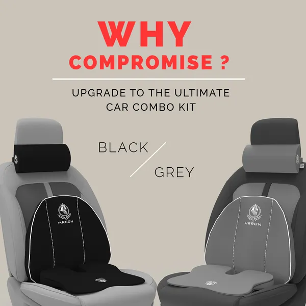 MRRON_Memory_Foam_Car_Seat_Cushion_Combo_–_Backrest,_Seat_Cushion_&_Neckrest_for_Tailbone,_Sciatica_&_Back_Pain_Relief_–_Orthopedic_Support_for_Driving,_Office_Chair.