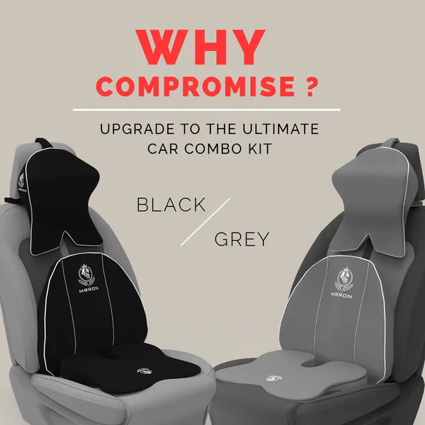 MRRON_Memory_Foam_Car_Seat_Cushion_Combo_–_Backrest,_Seat_Cushion_&_Neckrest_for_Tailbone,_Sciatica_&_Back_Pain_Relief_–_Orthopedic_Support_for_Driving,_Office_Chair.