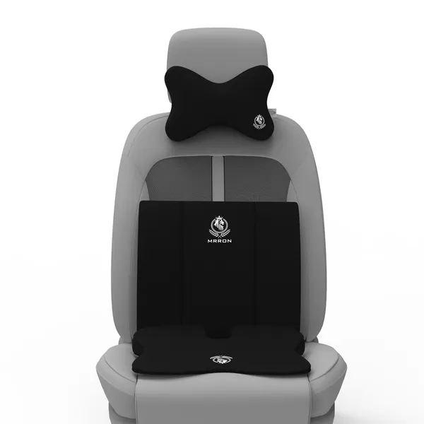 MRRON_Memory_Foam_Car_Seat_Cushion_Combo_–_Backrest,_Seat_Cushion_&_Neckrest_for_Tailbone,_Sciatica_&_Back_Pain_Relief_–_Orthopedic_Support_for_Driving,_Office_Chair.