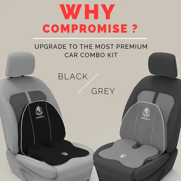 MRRON_Memory_Foam_Car_Seat_Cushion_Combo_–_Backrest,_Seat_Cushion_&_Neckrest_for_Tailbone,_Sciatica_&_Back_Pain_Relief_–_Orthopedic_Support_for_Driving,_Office_Chair.