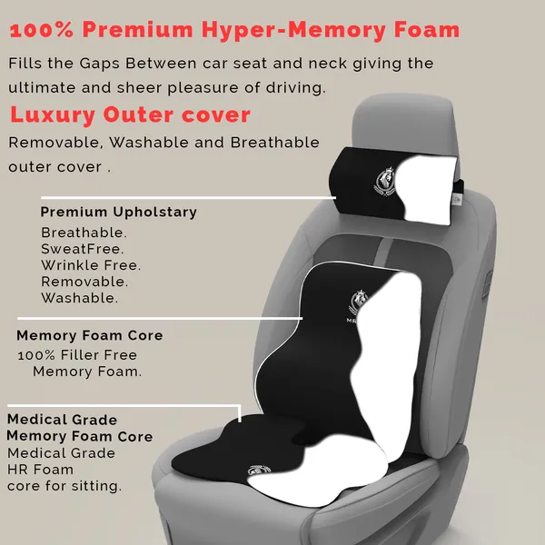 MRRON_Memory_Foam_Car_Seat_Cushion_Combo_–_Backrest,_Seat_Cushion_&_Neckrest_for_Tailbone,_Sciatica_&_Back_Pain_Relief_–_Orthopedic_Support_for_Driving,_Office_Chair.