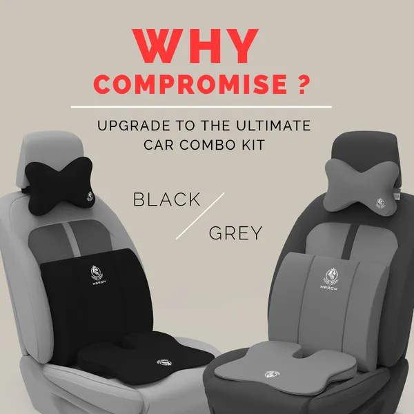 MRRON_Memory_Foam_Car_Seat_Cushion_Combo_–_Backrest,_Seat_Cushion_&_Neckrest_for_Tailbone,_Sciatica_&_Back_Pain_Relief_–_Orthopedic_Support_for_Driving,_Office_Chair.