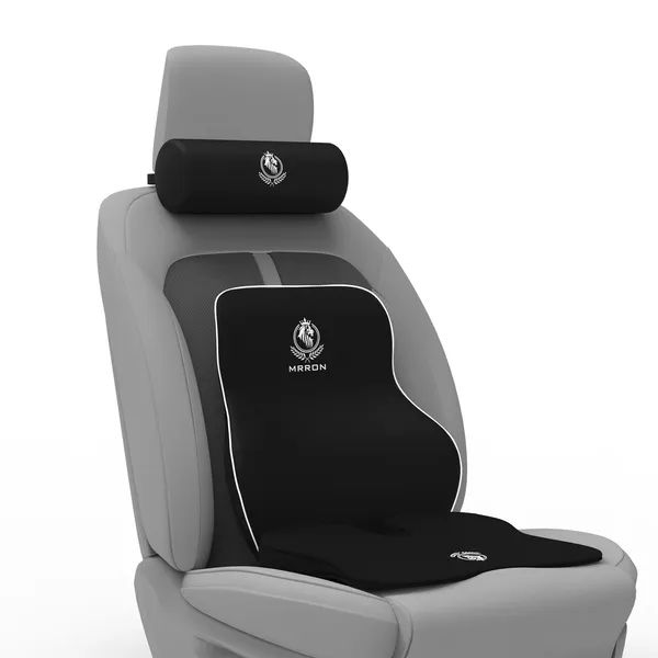 MRRON_Memory_Foam_Car_Seat_Cushion_Combo_–_Backrest,_Seat_Cushion_&_Neckrest_for_Tailbone,_Sciatica_&_Back_Pain_Relief_–_Orthopedic_Support_for_Driving,_Office_Chair.