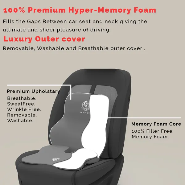 MRRON_Memory_Foam_Car_Seat_Cushion_Combo_–_Backrest,_Seat_Cushion_&_Neckrest_for_Tailbone,_Sciatica_&_Back_Pain_Relief_–_Orthopedic_Support_for_Driving,_Office_Chair.
