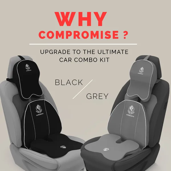 MRRON_Memory_Foam_Car_Seat_Cushion_Combo_–_Backrest,_Seat_Cushion_&_Neckrest_for_Tailbone,_Sciatica_&_Back_Pain_Relief_–_Orthopedic_Support_for_Driving,_Office_Chair.