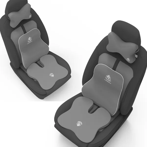 MRRON_Memory_Foam_Car_Seat_Cushion_Combo_–_Backrest,_Seat_Cushion_&_Neckrest_for_Tailbone,_Sciatica_&_Back_Pain_Relief_–_Orthopedic_Support_for_Driving,_Office_Chair.