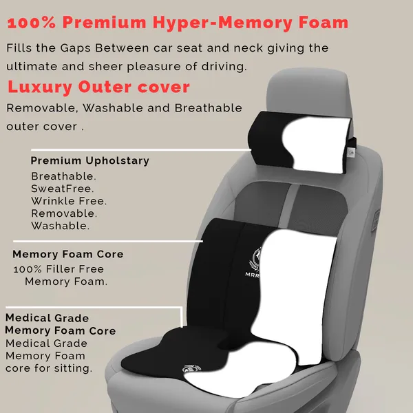MRRON_Memory_Foam_Car_Seat_Cushion_Combo_–_Backrest,_Seat_Cushion_&_Neckrest_for_Tailbone,_Sciatica_&_Back_Pain_Relief_–_Orthopedic_Support_for_Driving,_Office_Chair.
