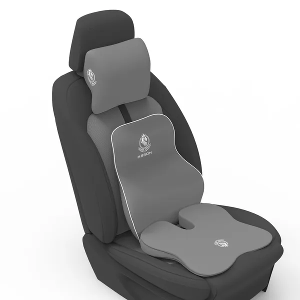 MRRON_Memory_Foam_Car_Seat_Cushion_Combo_–_Backrest,_Seat_Cushion_&_Neckrest_for_Tailbone,_Sciatica_&_Back_Pain_Relief_–_Orthopedic_Support_for_Driving,_Office_Chair.