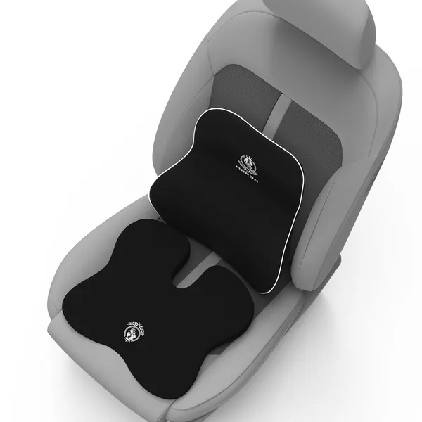 MRRON_Memory_Foam_Car_Seat_Cushion_Combo_–_Backrest,_Seat_Cushion_&_Neckrest_for_Tailbone,_Sciatica_&_Back_Pain_Relief_–_Orthopedic_Support_for_Driving,_Office_Chair.