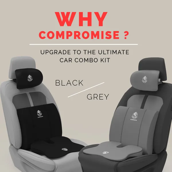 MRRON_Memory_Foam_Car_Seat_Cushion_Combo_–_Backrest,_Seat_Cushion_&_Neckrest_for_Tailbone,_Sciatica_&_Back_Pain_Relief_–_Orthopedic_Support_for_Driving,_Office_Chair.