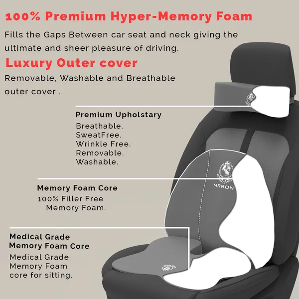 MRRON_Memory_Foam_Car_Seat_Cushion_Combo_–_Backrest,_Seat_Cushion_&_Neckrest_for_Tailbone,_Sciatica_&_Back_Pain_Relief_–_Orthopedic_Support_for_Driving,_Office_Chair.