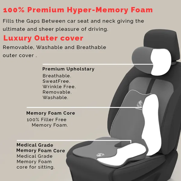 MRRON_Memory_Foam_Car_Seat_Cushion_Combo_–_Backrest,_Seat_Cushion_&_Neckrest_for_Tailbone,_Sciatica_&_Back_Pain_Relief_–_Orthopedic_Support_for_Driving,_Office_Chair.