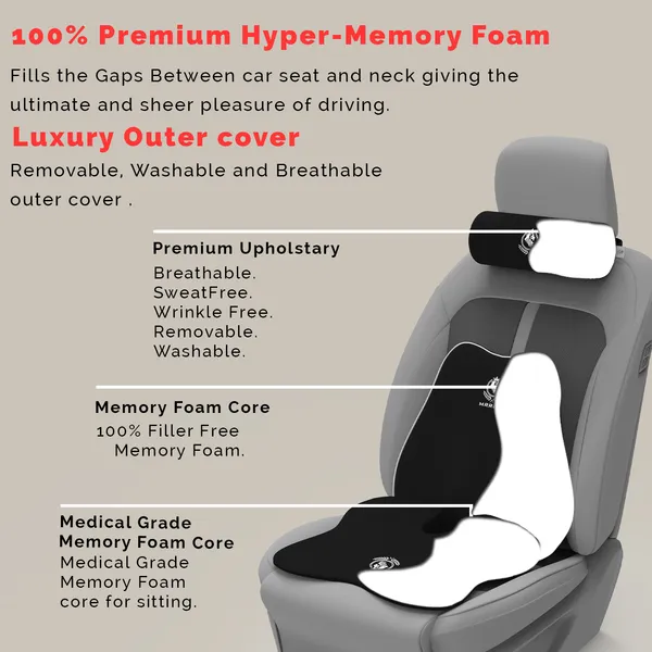 MRRON_Memory_Foam_Car_Seat_Cushion_Combo_–_Backrest,_Seat_Cushion_&_Neckrest_for_Tailbone,_Sciatica_&_Back_Pain_Relief_–_Orthopedic_Support_for_Driving,_Office_Chair.