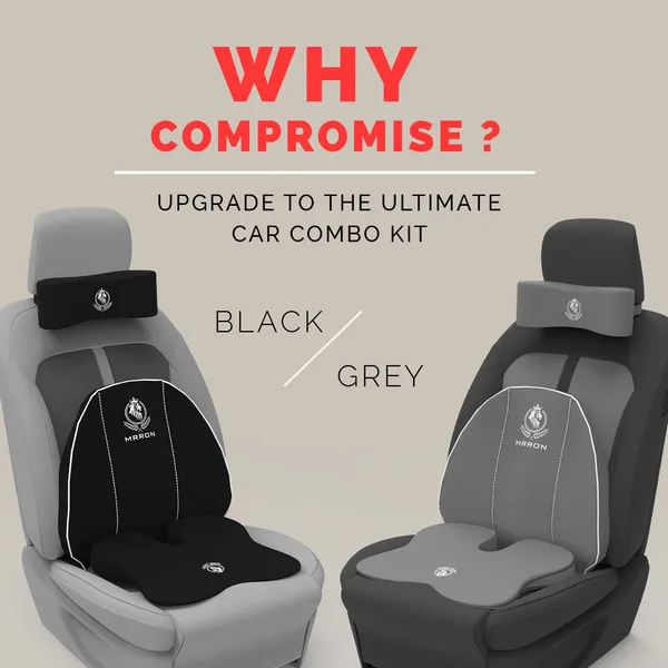 MRRON_Memory_Foam_Car_Seat_Cushion_Combo_–_Backrest,_Seat_Cushion_&_Neckrest_for_Tailbone,_Sciatica_&_Back_Pain_Relief_–_Orthopedic_Support_for_Driving,_Office_Chair.