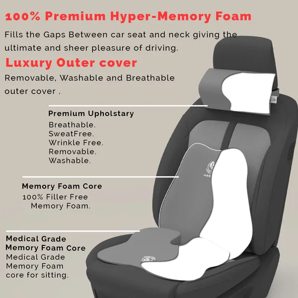 MRRON_Memory_Foam_Car_Seat_Cushion_Combo_–_Backrest,_Seat_Cushion_&_Neckrest_for_Tailbone,_Sciatica_&_Back_Pain_Relief_–_Orthopedic_Support_for_Driving,_Office_Chair.