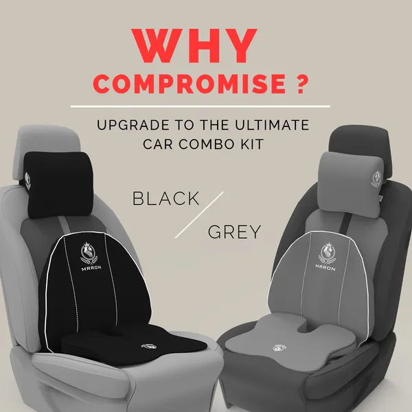 MRRON_Memory_Foam_Car_Seat_Cushion_Combo_–_Backrest,_Seat_Cushion_&_Neckrest_for_Tailbone,_Sciatica_&_Back_Pain_Relief_–_Orthopedic_Support_for_Driving,_Office_Chair.