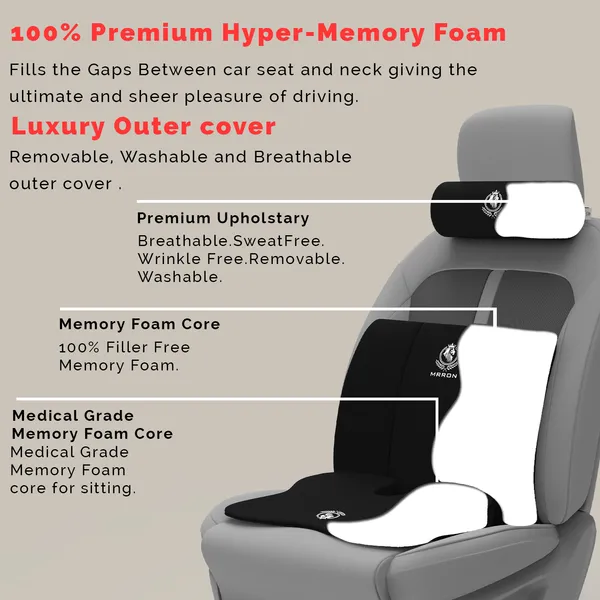 MRRON_Memory_Foam_Car_Seat_Cushion_Combo_–_Backrest,_Seat_Cushion_&_Neckrest_for_Tailbone,_Sciatica_&_Back_Pain_Relief_–_Orthopedic_Support_for_Driving,_Office_Chair.