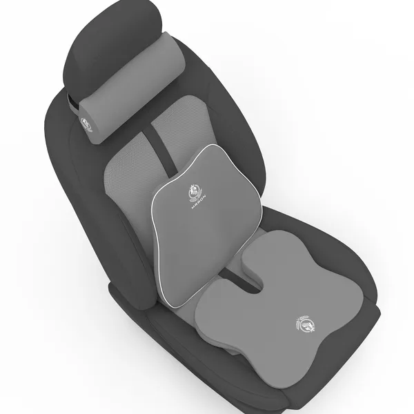 MRRON_Memory_Foam_Car_Seat_Cushion_Combo_–_Backrest,_Seat_Cushion_&_Neckrest_for_Tailbone,_Sciatica_&_Back_Pain_Relief_–_Orthopedic_Support_for_Driving,_Office_Chair.