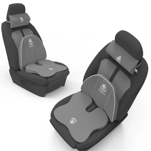 MRRON_Memory_Foam_Car_Seat_Cushion_Combo_–_Backrest,_Seat_Cushion_&_Neckrest_for_Tailbone,_Sciatica_&_Back_Pain_Relief_–_Orthopedic_Support_for_Driving,_Office_Chair.