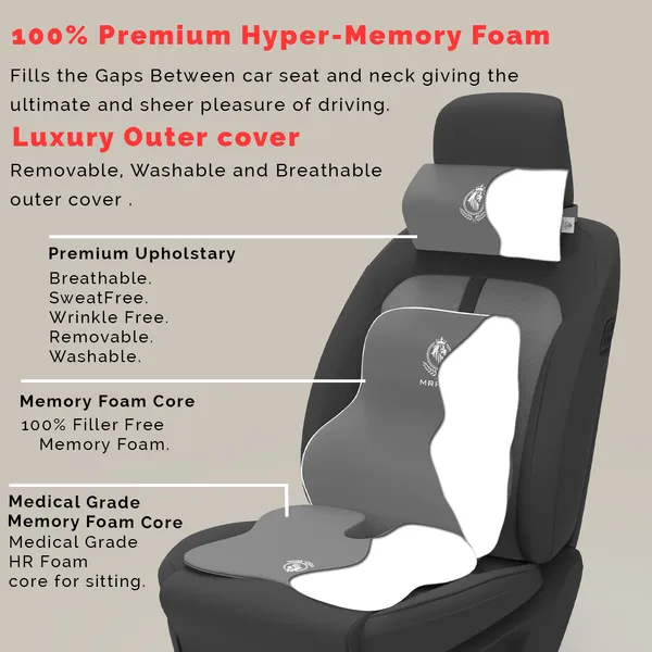 MRRON_Memory_Foam_Car_Seat_Cushion_Combo_–_Backrest,_Seat_Cushion_&_Neckrest_for_Tailbone,_Sciatica_&_Back_Pain_Relief_–_Orthopedic_Support_for_Driving,_Office_Chair.