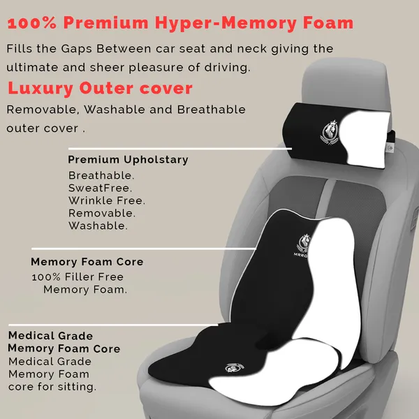 MRRON_Memory_Foam_Car_Seat_Cushion_Combo_–_Backrest,_Seat_Cushion_&_Neckrest_for_Tailbone,_Sciatica_&_Back_Pain_Relief_–_Orthopedic_Support_for_Driving,_Office_Chair.