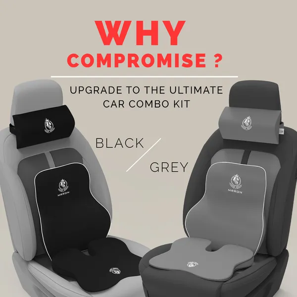 MRRON_Memory_Foam_Car_Seat_Cushion_Combo_–_Backrest,_Seat_Cushion_&_Neckrest_for_Tailbone,_Sciatica_&_Back_Pain_Relief_–_Orthopedic_Support_for_Driving,_Office_Chair.