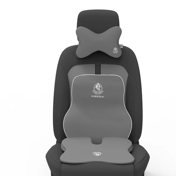 MRRON_Memory_Foam_Car_Seat_Cushion_Combo_–_Backrest,_Seat_Cushion_&_Neckrest_for_Tailbone,_Sciatica_&_Back_Pain_Relief_–_Orthopedic_Support_for_Driving,_Office_Chair.