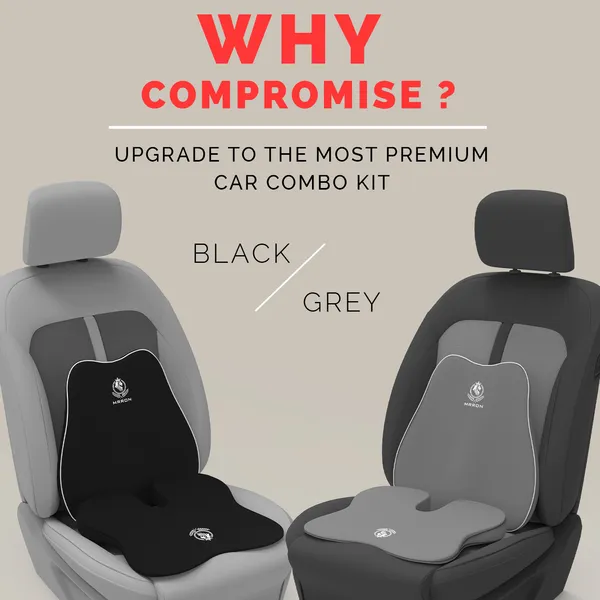 MRRON_Memory_Foam_Car_Seat_Cushion_Combo_–_Backrest,_Seat_Cushion_&_for_Tailbone,_Sciatica_&_Back_Pain_Relief_–_Orthopedic_Support_for_Driving,_Office_Chair.