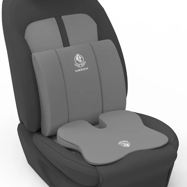 MRRON_Memory_Foam_Car_Seat_Cushion_Combo_–_Backrest,_Seat_Cushion_for_Tailbone,_Sciatica_&_Back_Pain_Relief_–_Orthopedic_Support_for_Driving,_Office_Chair.