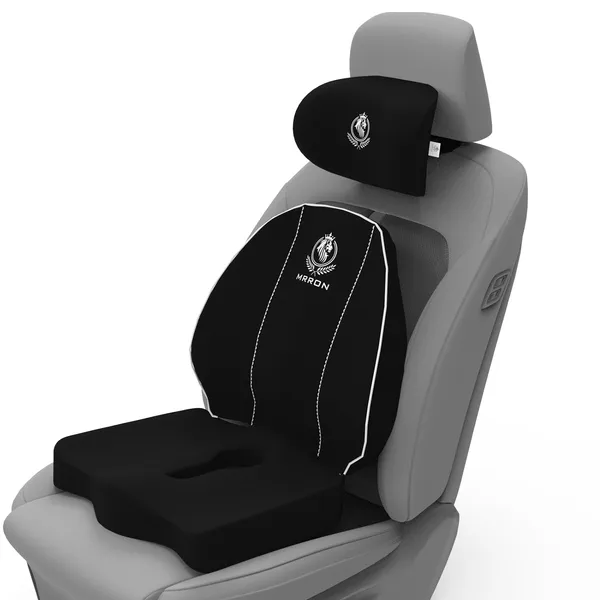 MRRON_Mivi_Neck_rest__Cruz_Back_Support_or_Coccxy_Orthopaedic_Cushion_for_Long_Sitting_Universal_fit_with_Ergonomic_Design_Made_by_High_Density_Memory_Foam_Used_for_Car_or_Office_Chairs.
