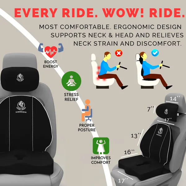 MRRON_Mivi_Neck_rest__Cruz_Back_Support_or_Coccxy_Orthopaedic_Cushion_for_Long_Sitting_Universal_fit_with_Ergonomic_Design_Made_by_High_Density_Memory_Foam_Used_for_Car_or_Office_Chairs.