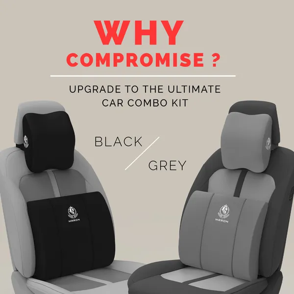 MRRON_Neckpro_Lumber_Spine_Back_Support_Neck_Rest_for_Chair_&_Car_Seat,_Orthopaedic_Lumbar_Support_Memory_Foam_Backrest_Cushion_Designed_for_Back_Pain_Relief_Pillow_for_Comfortable_Sitting