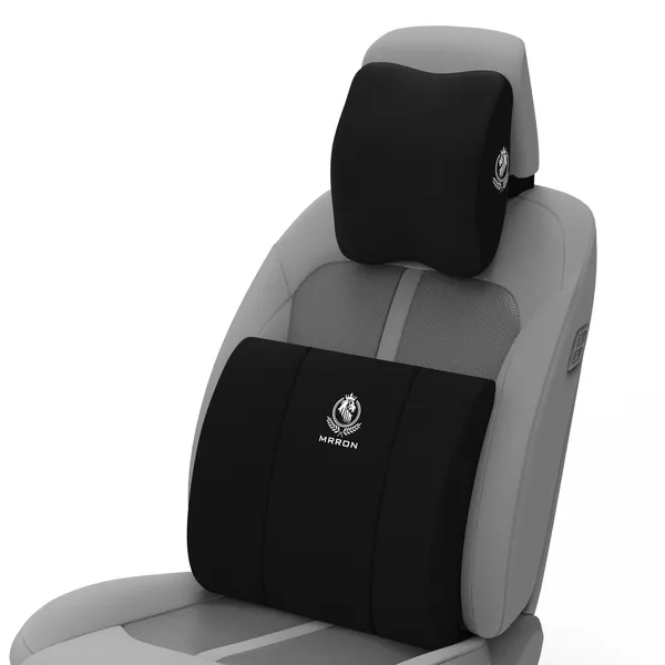 MRRON_Neckpro_Lumber_Spine_Back_Support_Neck_Rest_for_Chair_&_Car_Seat,_Orthopaedic_Lumbar_Support_Memory_Foam_Backrest_Cushion_Designed_for_Back_Pain_Relief_Pillow_for_Comfortable_Sitting