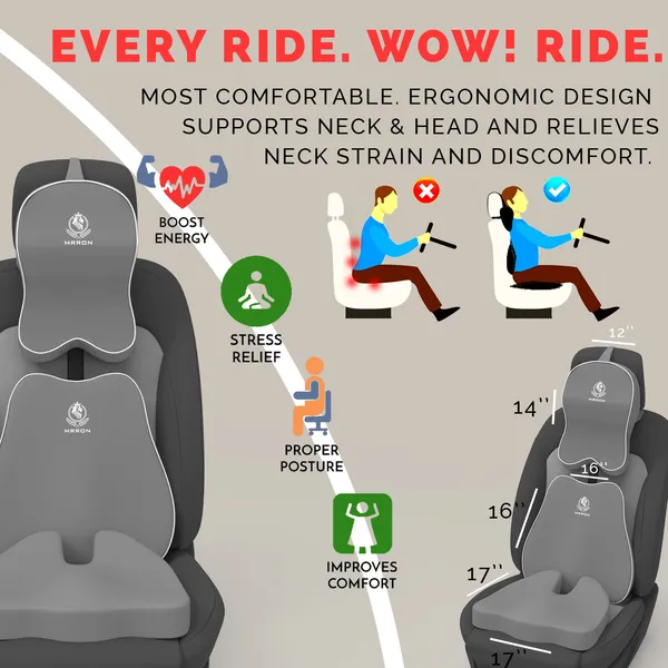 MRRON_Supreme_Neckrest_Slim_Back_Support_or_Coccxypro_Orthopaedic_Cushion_for_Long_Sitting_Universal_fit_with_Ergonomic_Design_Made_by_High_Density_Memory_Foam_Used_for_Car_or_Office_Chairs.