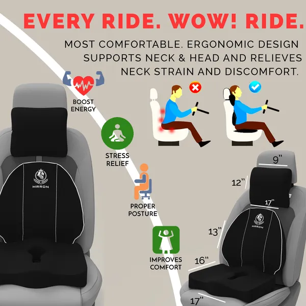 MRRON_Velar_Neck_rest__Cruz_Back_Support_or_Coccxy_Orthopaedic_Cushion_for_Long_Sitting_Universal_fit_with_Ergonomic_Design_Made_by_High_Density_Memory_Foam_Used_for_Car_or_Office_Chairs.