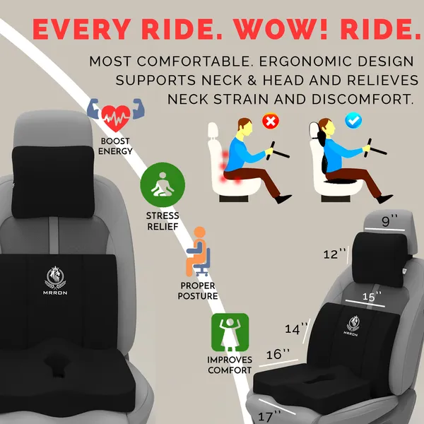 MRRON_Velar_Neck_rest__Lumber_Back_Support_or_Coccxy_Orthopaedic_Cushion_for_Long_Sitting_Universal_fit_with_Ergonomic_Design_Made_by_High_Density_Memory_Foam_Used_for_Car_or_Office_Chairs.
