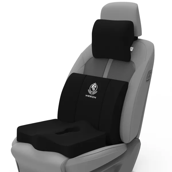 MRRON_Velar_Neck_rest__Lumber_Back_Support_or_Coccxy_Orthopaedic_Cushion_for_Long_Sitting_Universal_fit_with_Ergonomic_Design_Made_by_High_Density_Memory_Foam_Used_for_Car_or_Office_Chairs.