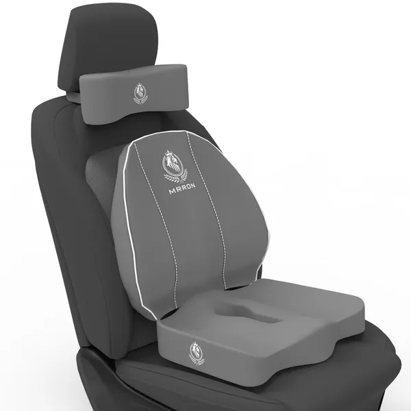MRRON__Breeze_Neck_rest__Cruz_Back_Support_or_Coccxy_Orthopaedic_Cushion_for_Long_Sitting_Universal_fit_with_Ergonomic_Design_Made_by_High_Density_Memory_Foam_Used_for_Car_or_Office_Chairs.