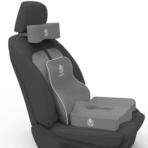 MRRON__Breeze_Neck_rest__Exemphlar_Back_Support_or_Coccxy_Orthopaedic_Cushion_for_Long_Sitting_Universal_fit_with_Ergonomic_Design_Made_by_High_Density_Memory_Foam_Used_for_Car_or_Office_Chairs.