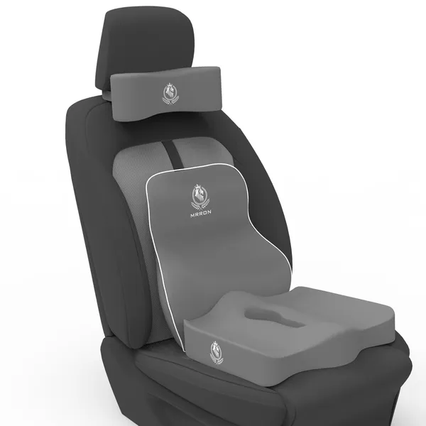 MRRON__Breeze_Neck_rest__Exemphlar_Back_Support_or_Coccxy_Orthopaedic_Cushion_for_Long_Sitting_Universal_fit_with_Ergonomic_Design_Made_by_High_Density_Memory_Foam_Used_for_Car_or_Office_Chairs.