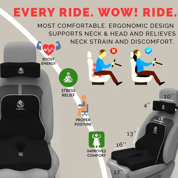 MRRON__Breeze_Neck_rest__Exemphlar_Back_Support_or_Coccxy_Orthopaedic_Cushion_for_Long_Sitting_Universal_fit_with_Ergonomic_Design_Made_by_High_Density_Memory_Foam_Used_for_Car_or_Office_Chairs.