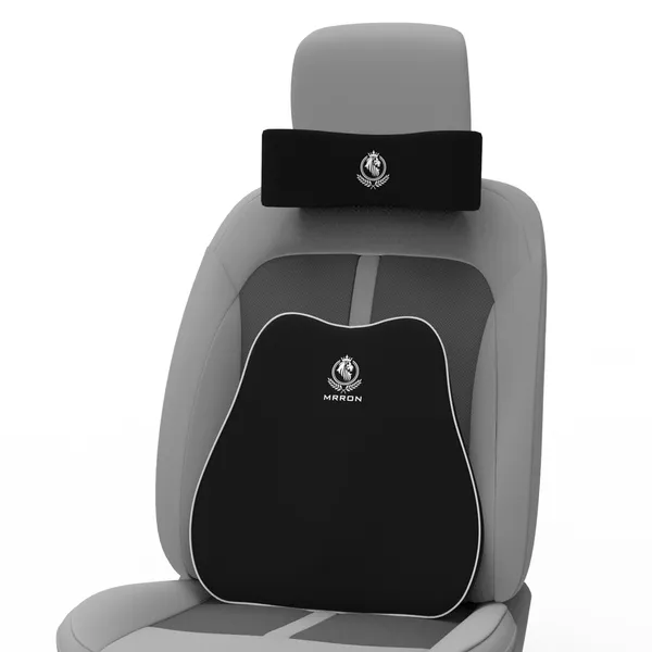 MRRON_Back_Support_Neck_Rest_for_Chair_&_Car_Seat,_Orthopaedic_Lumbar_Support_Memory_Foam_Backrest_Cushion_Designed_for_Back_Pain_Relief_Pillow_for_Comfortable_Sitting