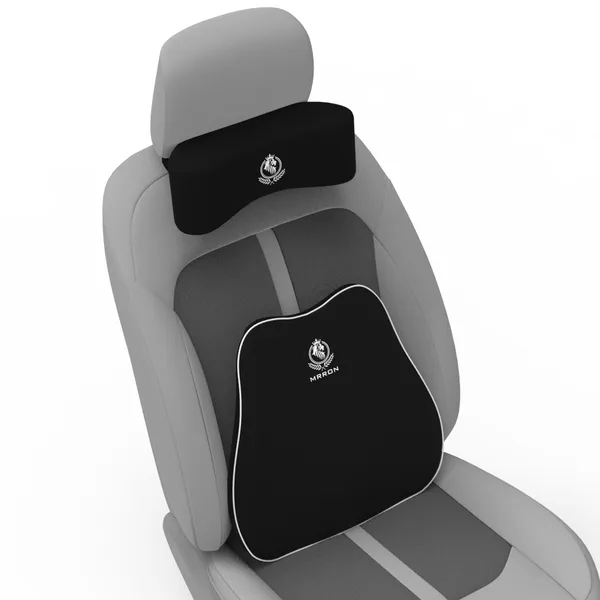 MRRON_Back_Support_Neck_Rest_for_Chair_&_Car_Seat,_Orthopaedic_Lumbar_Support_Memory_Foam_Backrest_Cushion_Designed_for_Back_Pain_Relief_Pillow_for_Comfortable_Sitting