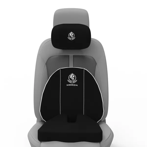 MRRON_Memory_Foam_Car_Seat_Cushion_Set_�_Lumbar_Back_Support,_Coccyx_Seat_Pad_&_Neck_Pillow_�_Ergonomic_Pain_Relief_for_Back,_Tailbone,_Sciatica_�_Ideal_for_Driving,_Office_&_Travel.