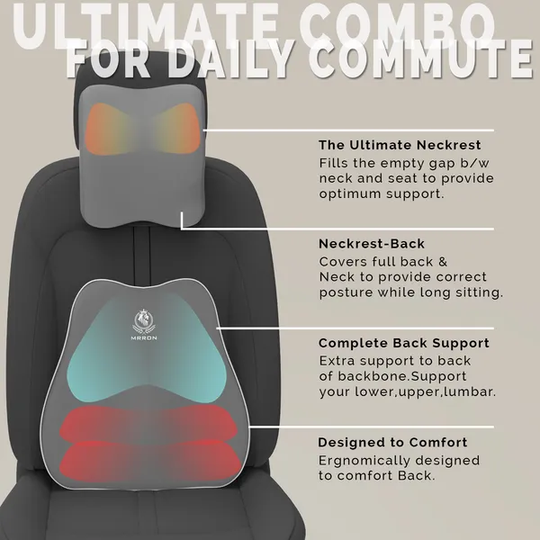 MRRON_Neckpro_Cruz_Spine_Back_Support_Neck_Rest_for_Chair_&_Car_Seat,_Orthopaedic_Lumbar_Support_Memory_Foam_Backrest_Cushion_Designed_for_Back_Pain_Relief_Pillow_for_Comfortable_Sitting
