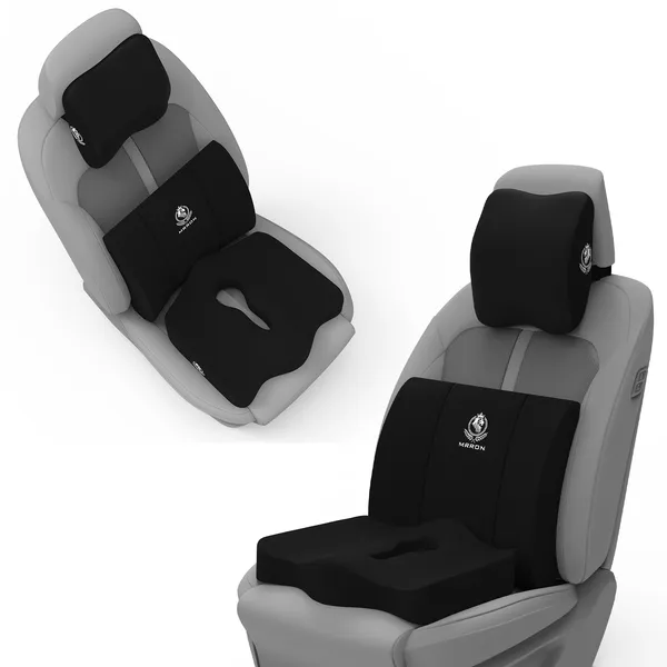 MRRON_Neckpro_Neckrest_Lumber_Back_Support_or_Coccyx_Orthopaedic_Cushion_for_Long_Sitting_Universal_fit_with_Ergonomic_Design_Made_by_High_Density_Memory_Foam_Used_for_Car_or_Office_Chairs.